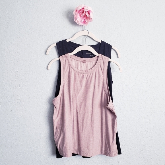 Beyond The Bump Pink and Black Tank Bundle - Picture 1 of 7